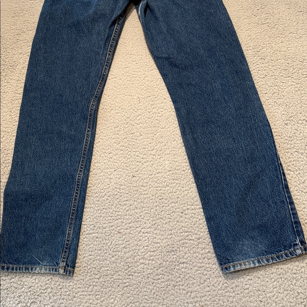Levi's 505 Regular Fit Men's Straight Blue Jeans Size 30 - Picture 9 of 10